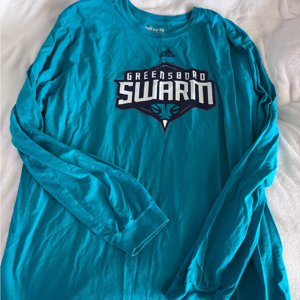 adidas Greensboro Swarm Teal Long Sleeve Crew Shirt